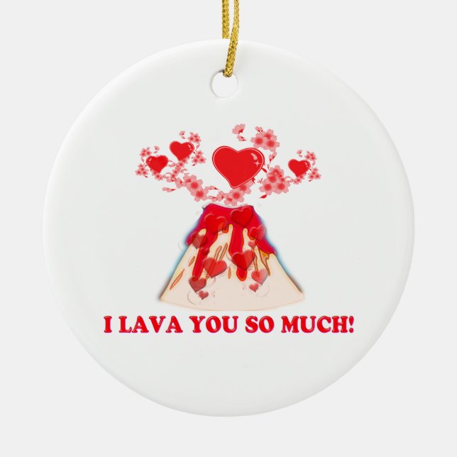 I Lava Sie soviel Keramikornament (Vorne)