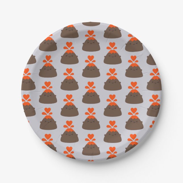 I Lava You Kawaii Pappteller (Vorderseite)