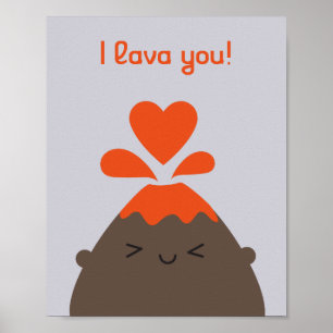 I Lava You Kawaii Poster