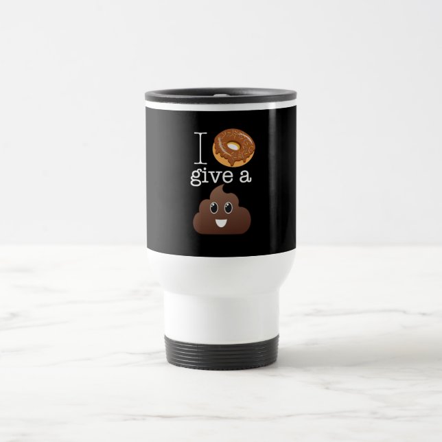 I le beignet donnent une tasse de voyage de (Centre)