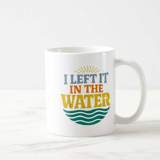 I Left It In The Water – Retro Baptism Faith  Kaffeetasse (Rechts)