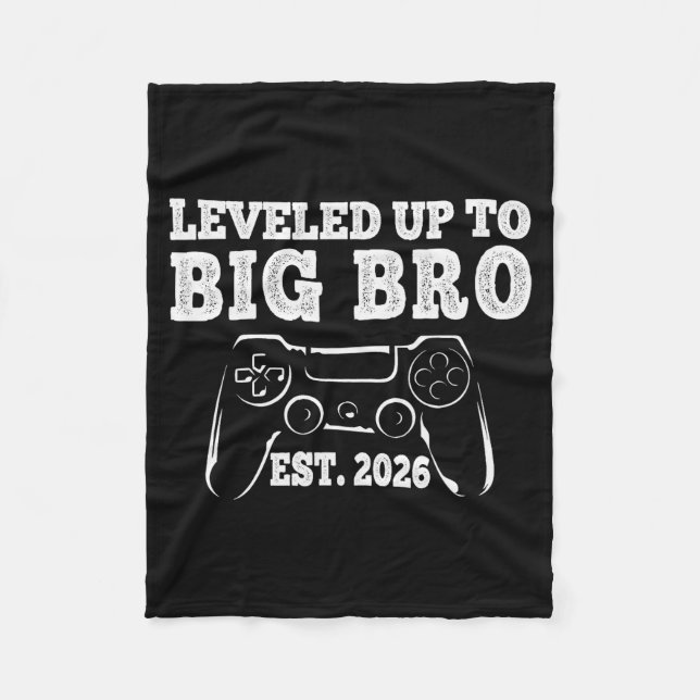I Leveled Up To Big Bro 2026 Promoted To Big Broth Fleecedecke (Vorderseite)