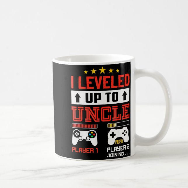 I Leveled Up To Uncle 2026 I'm Going To Be Uncle 2 Kaffeetasse (Rechts)