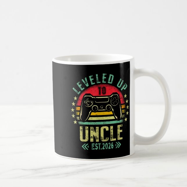 I Leveled Up To Uncle 2026 Promoted To Uncle Level Kaffeetasse (Rechts)