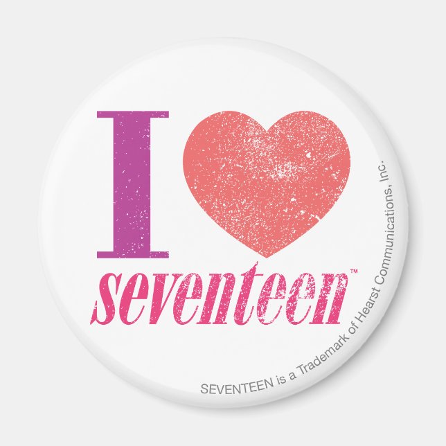 I Liebe 17 Magnet (Vorne)