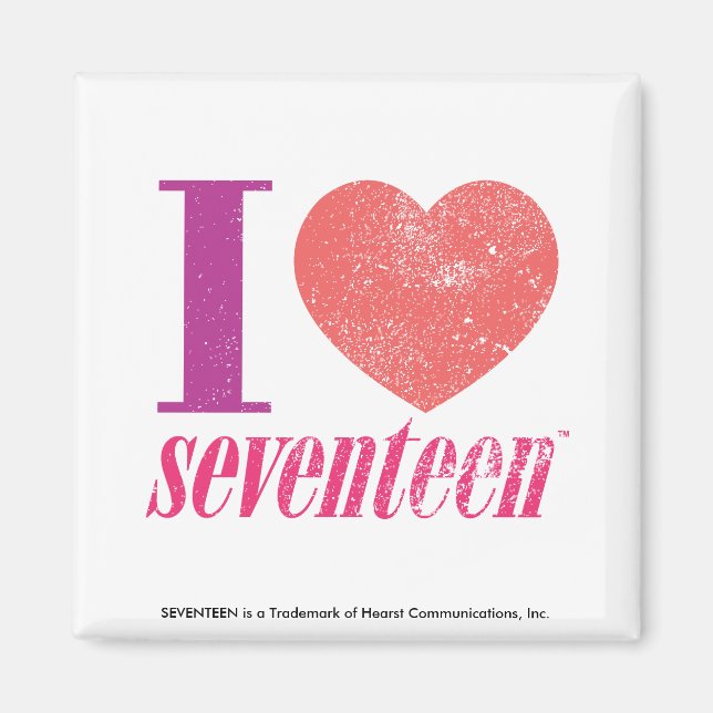 I Liebe 17 Magnet (Vorne)