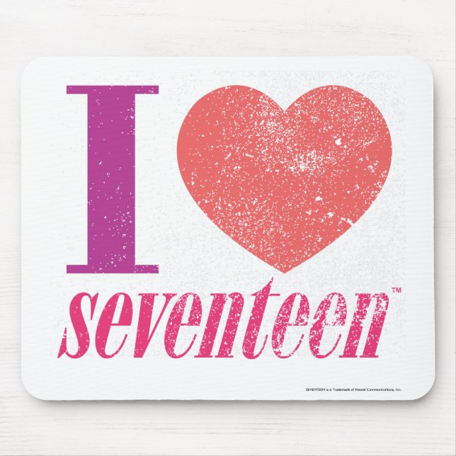 I Liebe 17 Mousepad (Vorne)