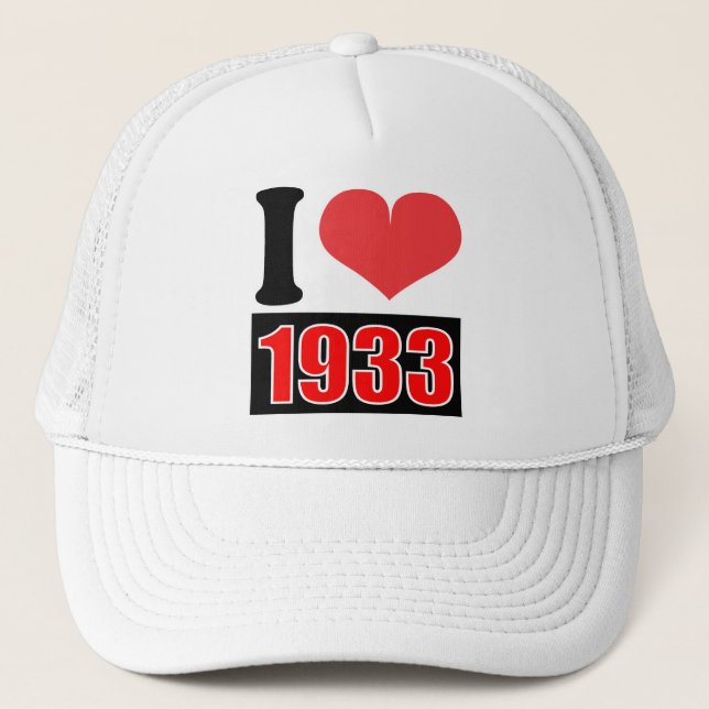 I Liebe 1933 - Hat Truckerkappe (Vorderseite)