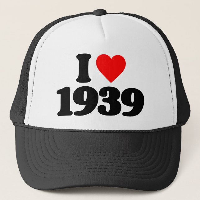 I LIEBE 1939 TRUCKERKAPPE (Vorderseite)