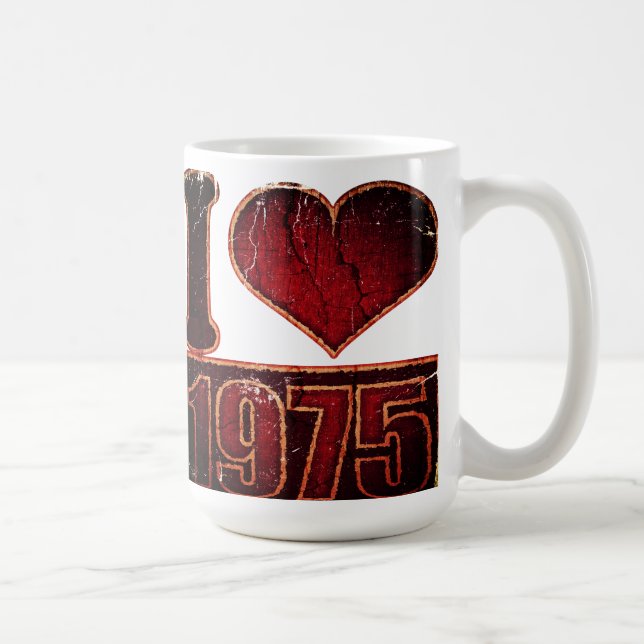 I Liebe 1975 Vintag - Tasse (Rechts)