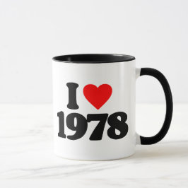 I LIEBE 1978 TASSE