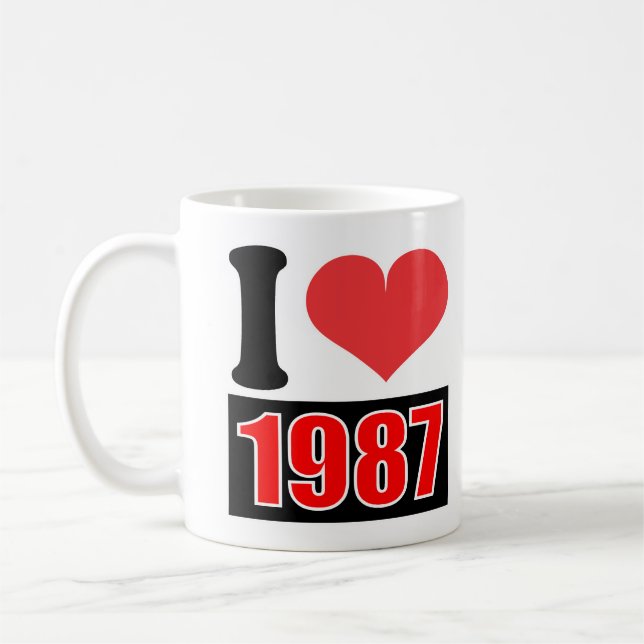 I Liebe 1987 - Tasse (Links)