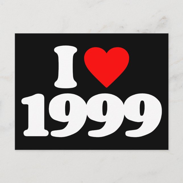 I LIEBE 1999 POSTKARTE (Vorderseite)