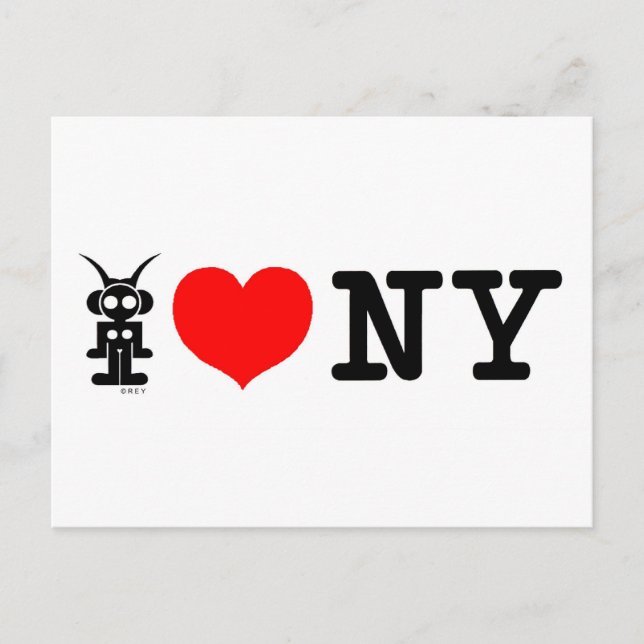 I LIEBE .1 LIEBE POSTKARTE (Vorderseite)