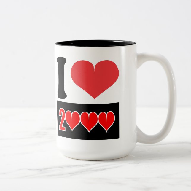 I Liebe 2000 - Tasse (Rechts)