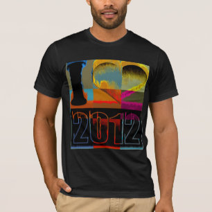 I Liebe 2012 - Pop Art Vintag - T - Shirt