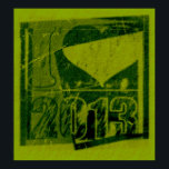 I Liebe 2013 - Green Rock Pop Art - Poster<br><div class="desc">Ich Liebe der 2000er</div>