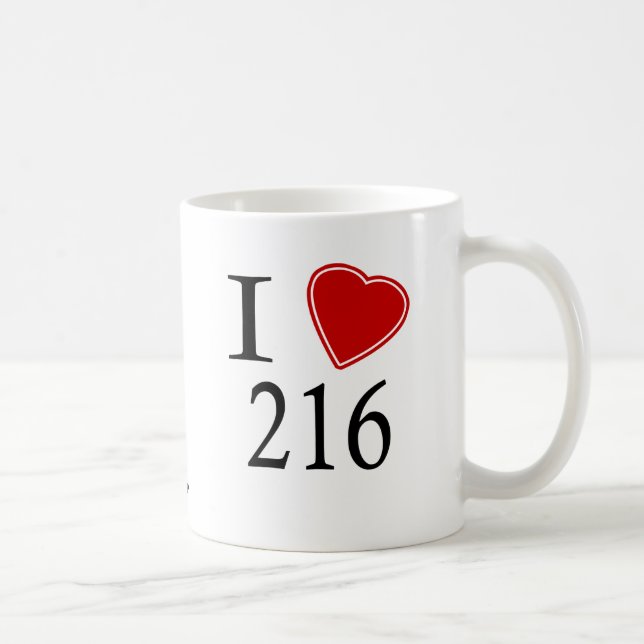I Liebe 216 Cleveland Kaffeetasse (Rechts)