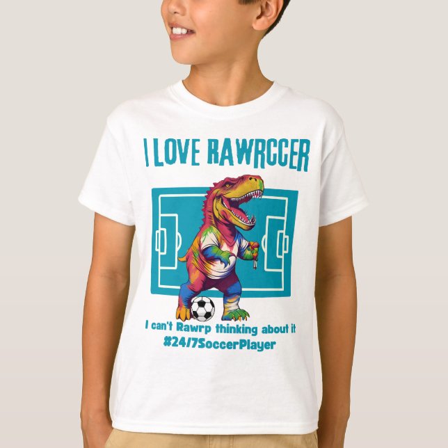 I Liebe 24/7 Fußballspieler T-Shirt (Vorderseite)