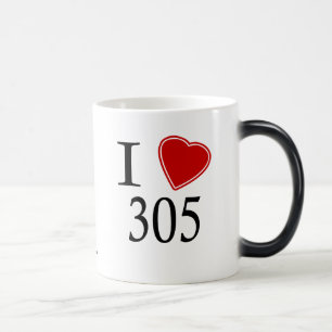 I Liebe 305 Miami Verwandlungstasse
