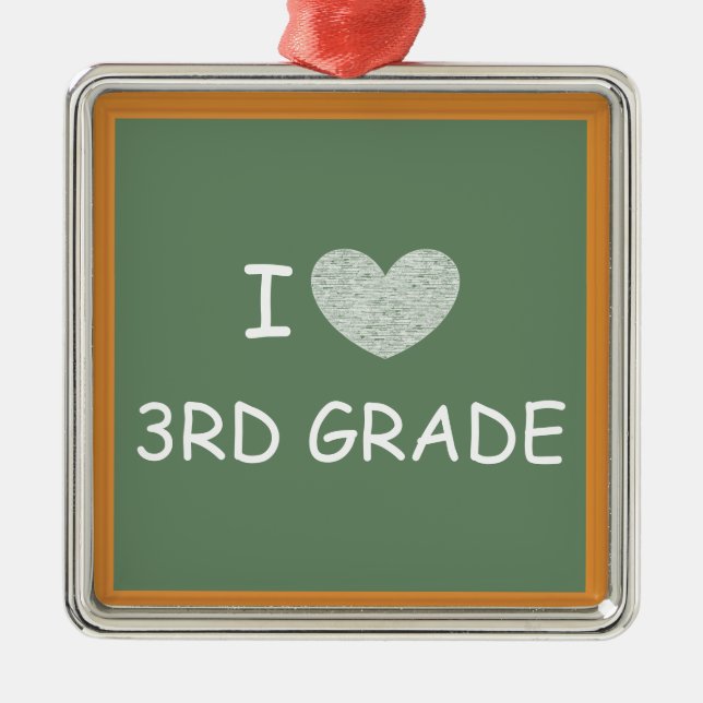 I Liebe-3. Grad Ornament Aus Metall (Vorne)