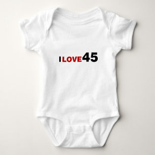 I Liebe 45 Baby Bodysuit Strampler