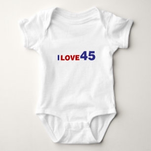 I Liebe 45 Baby Strampler