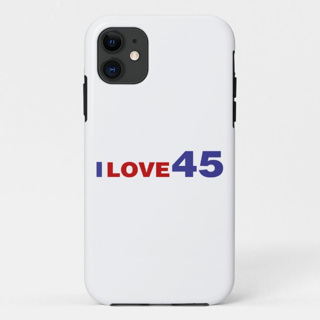I Liebe 45 Case-Mate iPhone Hülle (Rückseite)