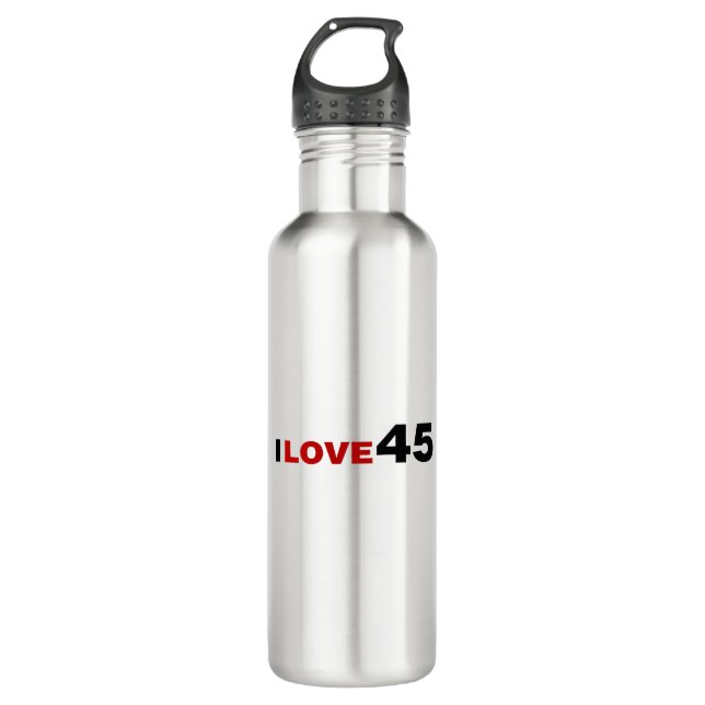 I Liebe 45 Edelstahlflasche (Vorderseite)