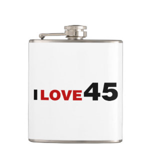 I Liebe 45 Flachmann