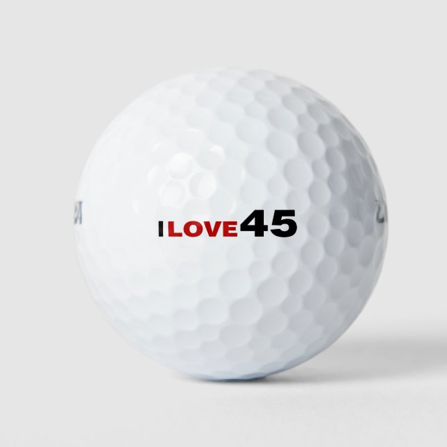 I Liebe 45 Golfball (Vorderseite)