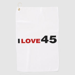 I Liebe 45 Golfhandtuch