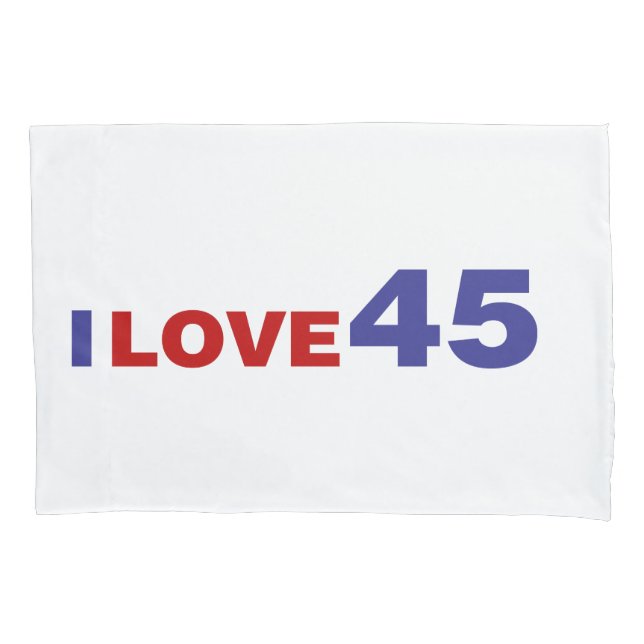 I Liebe 45 Kissenbezug (Vorderseite)