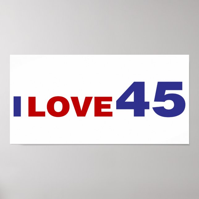 I Liebe 45 Poster (Vorne)