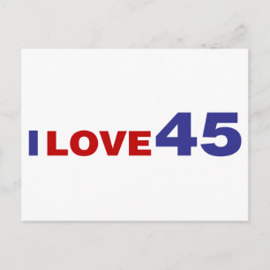 I Liebe 45 Postkarte
