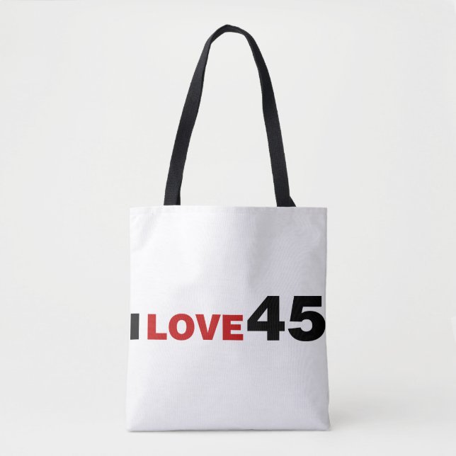 I Liebe 45 Tasche (Vorderseite)