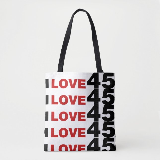 I Liebe 45 Tasche (Vorderseite)