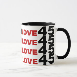 I Liebe 45 Tasse