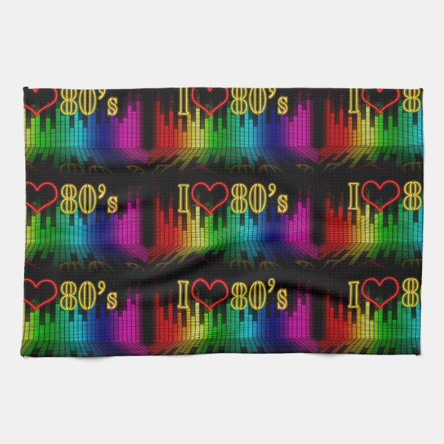 i LIEBE 80ER Geschirrtuch (Horizontal)
