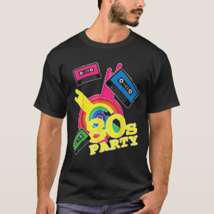 I Liebe 80er Party T Shirt Funny Retro Liebhaber G