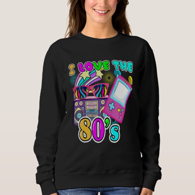 I Liebe 80er Plus Größe Frauen 2xl 3xl Tops Cl (Vorderseite)