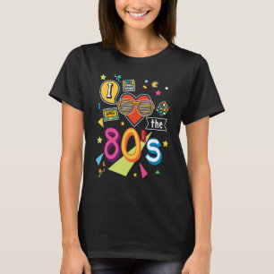 I Liebe 80er Rock Party für Frauen und Männer T-Shirt