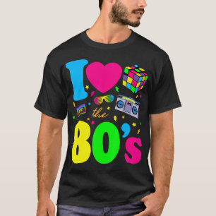 I Liebe 80er Shirt 80er Kleidung für Frauen und Mä