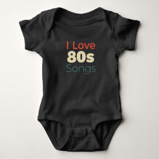 I Liebe 80er Songs Baby Strampler