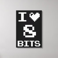 I Liebe 8 Bits, Gamer Geek Design