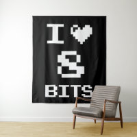 I Liebe 8 Bits, Gamer Geek Design