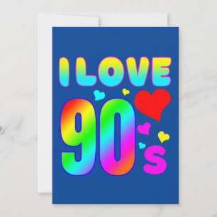 i Liebe 90er Einladung