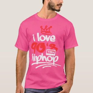 I Liebe 90er Hip Hop 1990er Music Party Kostüm Ret T-Shirt