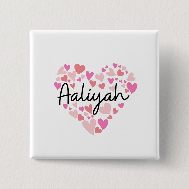 I Liebe Aaliyah Button (Vorderseite)