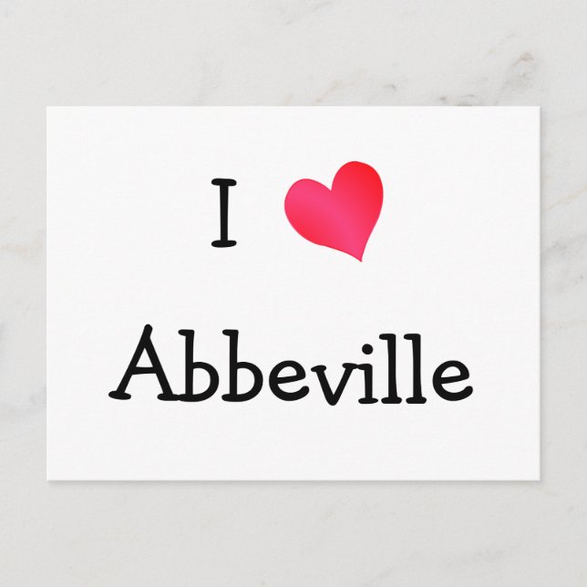 I Liebe Abbeville Postkarte (Vorderseite)